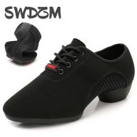 hot【DT】 SWDZM Latin Shoes Men Ballroom Dancing Boys Jazz Soft Outsole Tango Sneakers Outdoor