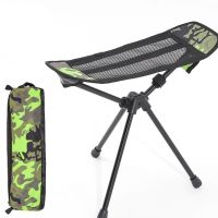 Fishing Chairs Mesh Splicing Folding Chair Footrest Camping Footstool Camping Chair Beach Hiking Picnic Seat for Fishing