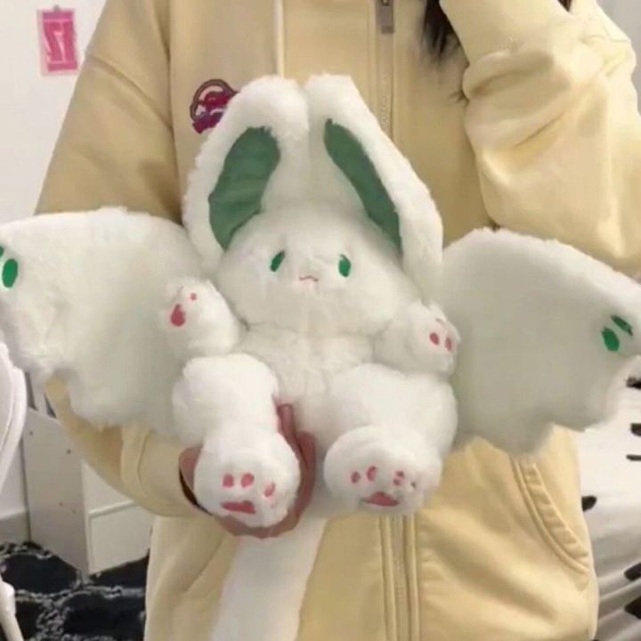 magical-spirit-kawaii-rabbit-plush-toy-white-bat-cute-animal-creative-funny-plush-stuff-pillow-soft-bunny-kid-girl-birthday-gift