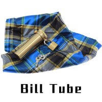 ลงนามในหลอดทองแดง (คุณภาพสูง) นักมายากล Perfect Bill Tube Magie Stage Illusions Gimmick Magic Trick Props ตลก