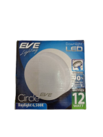 EVE โคมดาวน์ไลท์ LED ติดลอย หน้ากลม Daylight 6,500K ขนาด 12W