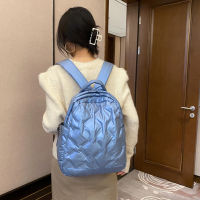 Soft Fluffy Padded Bag for Women 2022 Winter Quilted Backpack Female Nylon Anti-theft School Bags Cotton Duvet Shoulder Rucksack