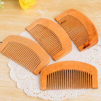 [Big Houses] 1pcs NATURAL Peach ไม้เนื้อแข็งหวีแกะสลักพีชไม้นวดเพื่อสุขภาพ Anti-Static comb hair Care TOOL Beauty Accessories