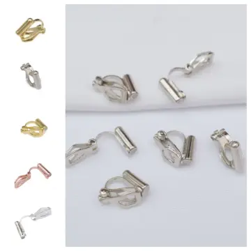 20 Pack Clip-on Earring Converters Hypoallergenic Earring Clip On Backs  Parts Components Findings for DIY Earring and Pierced Ears (Silver) -  Walmart.com