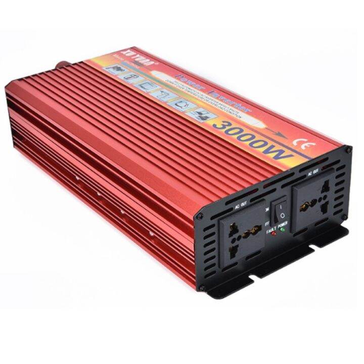 อินเวอเตอร์-3000w-4000w-car-power-inverter-3000-w-auto-car-เครื่องแปลงไฟ-usb-dc-24v-to-ac-220-v-50hz-ที่ชาร์จแบตในรถและอินเวอเตอร์-ร้านค้าไทย-เสียเปลี่ยนใหม