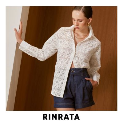 RINRATA - Silas Shirt เสื้อเชิ้ต ผ้าลูกไม้ แขนยาว ทรงปล่อย Oversize ผ้าลูกไม้ คอตต้อนแท้ อย่างดี เสื้อใส่เที่ยว เสื้อไปทะเล ซัมเมอร์ ชุดทำงาน