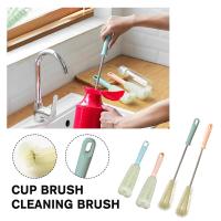 Color Random Cleaning Brush Cup To Remove Tea Stains Handle Hair Hard Brush Long W9Y2