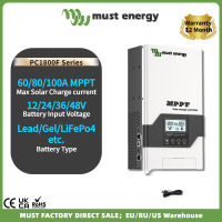 ต้อง PC1800F 80A 60A 100A MPPT ที่ชาร์จ Lifepo4เครื่องควบคุมการชาร์จโซลาร์12V 24V 36V 48V ป้อนข้อมูล PV ควบคุมแผงโซล่า145V