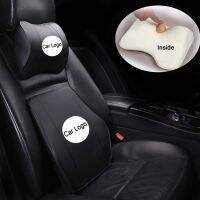 Car Headrest Pillow Pu Leather Memory Foam Comfortable Neck Pillows Support Fit For Most Cars Quality Guarantee E1 X30