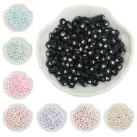 100pcs Love Heart Acrylic Bead Loose Spacer Beads For Jewelry Making DIY celet Accessories