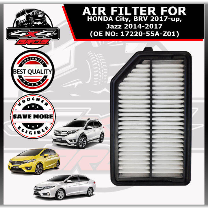 AIR FILTER For HONDA City, BRV 2017up, Jazz 20142017 (1722055AZ01