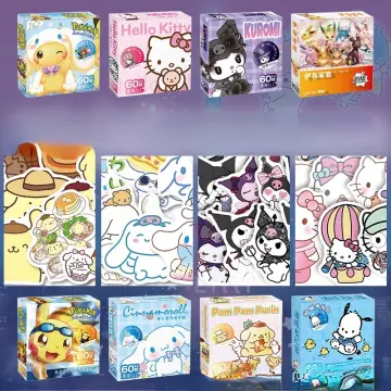 Sanrio Hello kitty Kuromi Cinnamoroll Pochacco 60pcs Sticker BOX Waterproof