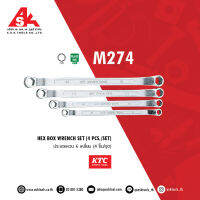 KTC ประแจแหวน 6 เหลี่ยม (4 ชิ้น/ชุด) รหัสสินค้า M274