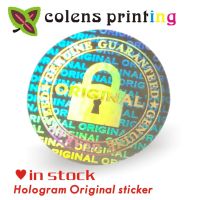 custom hologram stickers WARRANTY VOID IF REMOVED security Original Silver Holographic label printing 2*2CM 2000PCSbag