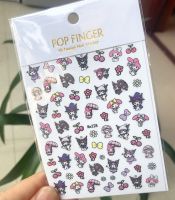 ▩☏▪ Sanrio Kawaii Kulomi Melody Nail Sticker Anime Cartoon Cute Creative Nail Art Decoration Sticker Reward Birthday Holiday Gift