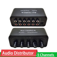 Audio Distributor Stereo Audio Mixer 1 Input 5 Output Multi-channel RCA Splitter Power Amplifier Active Audio Amplifier NJM4580