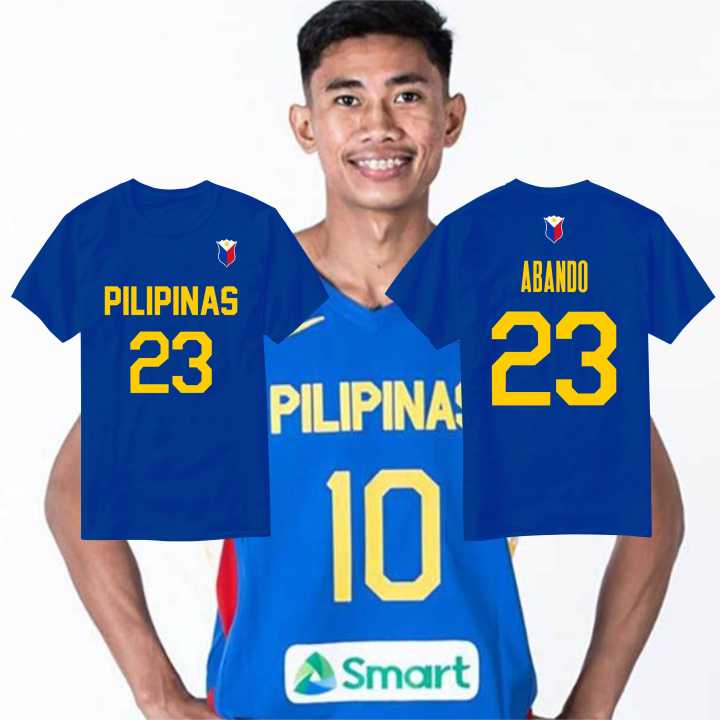 Gilas Pilipinas T-Shirt Jersey - Renz Abando - Gilas Pilipinas Fiba ...