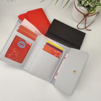 【CW】✳☬☃  Short Wallet Multi-card Fashion Three Fold Clip Female Coin Purses