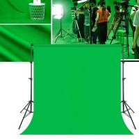 Backdrop Stand 2x2 เมตร + ผ้าฉาก2x3เมตร(สีเขียว) ชุดขาตั้งฉากขนาด+ฉากกรีนสกรีนผ้าทอ