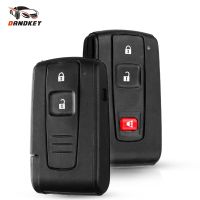 ✺✉ Dandkey Remote Blank Key Cover Case Shell Fob 2/3 Buttons For Toyota Prius Corolla Verso 2004-2009 Smart Card Uncur Toy43 Blade