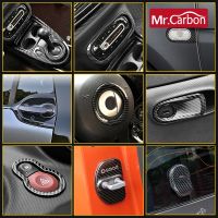 Car styling carbon fiber style stainless steel decoration modified accessories suitable For Smart 453 Fortwo Forfour 2015-2020