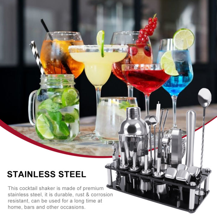 23pcs-ค็อกเทล-shaker-550-750-ml-jigger-ชุดบาร์เทนเดอร์cocktail-shaker