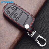 【LZ】❡  ATOBABI-Couro Car Key Casos para Jeep Fobs remoto Protector Cover Auto Acessórios Renegade Cherokee Grand Cherokee Dodge Jcuv