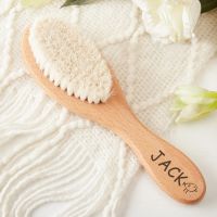 ✶∏✻ Personalized Wooden Baby Hair Brush Custom Baby Brush Baby Shower Gift Boys Baby Keepsake Gift Baby Brush
