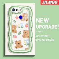 JIUMOO เคส V20เคสสำหรับ Honor โปร V30การ์ตูนหมีน่ารักดีไซน์ใหม่โคลอร์ขอบคลื่นเคสมือถือกันกระแทกแบบใสนิ่มที่สร้างสรรค์เคสโปร่งใสลายกล้องถ่ายรูปฝาครอบป้องกันซิลิกาเจล