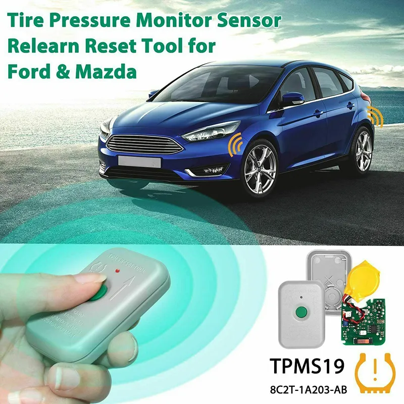  1 Uds sensor de reinicio TPMS para la configuración del monitor de presión de neumáticos de coche Ford