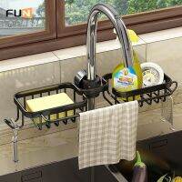 【FUN】sponge holder for sink Drain Basket Kitchen Racks Hanging on a Faucet Dishwashing Vegetable Washing Sink Wate