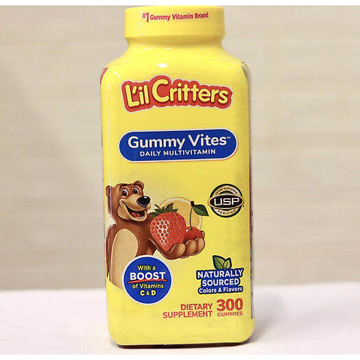 L'il Critters Gummy Vites, 300 Gummy Bears Multivitamin for Kids