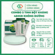 GOGREEN_ COMBO 3 Tinh Bột Kháng Tự Nhiên Dr Ruột 480gr Không Đường