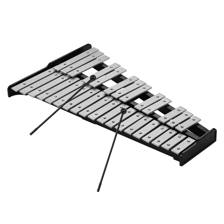 【ON STOCK】32-Note Xylophone Educational Glockenspiel Wooden Base Solid ...