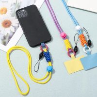 ☌卐 Nylon Strap Fashion Neck Lanyards For Mobile Phone Keys Lanyard Neck Strap For ID Card Badge Mobile Phone Holder Clip Chains