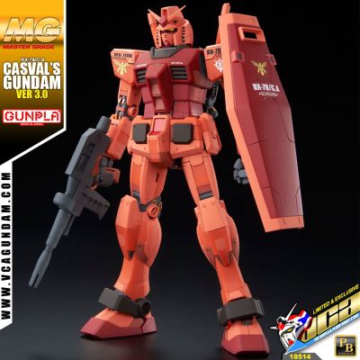 BANDAI GUNPLA MASTER GRADE (MG) 1/100 RX-78/C.A CASVALS GUNDAM VER 3.0 กันดั้ม กันพลา VCA GUNDAM