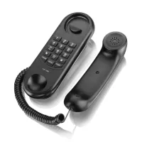 Corded House Phones Landline Dial Pad on Base unit Home Phone Wall Mountable Landline Telephone for Office Hotel Home Bathroom