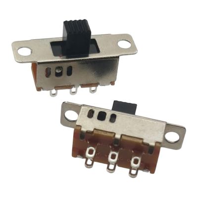 10pcs On-Off 3 Position 6P PCB Panel Slide Switch Panel Mount Vertical Slide Switch 6 Pin Toggle Switch Handle High 5mm