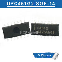 5 ชิ้นc451g SOP14 upc451g upc451g2 UPC451G2-E2 SOP-14 SMD 4-Wayแรงดันไฟฟ้าเปรียบเทียบชิปICใหม่เดิม