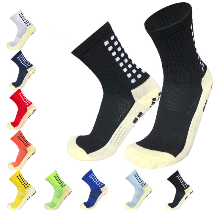 guliang630976-ถุงเท้าฟุตบอลสไตล์ใหม่รอบซิลิโคนดูดถ้วย-grip-anti-slip-soccer-socks