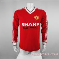 Top-quality 1983 Manchest United home retro soccer jersey mens long-sleeved football jersey