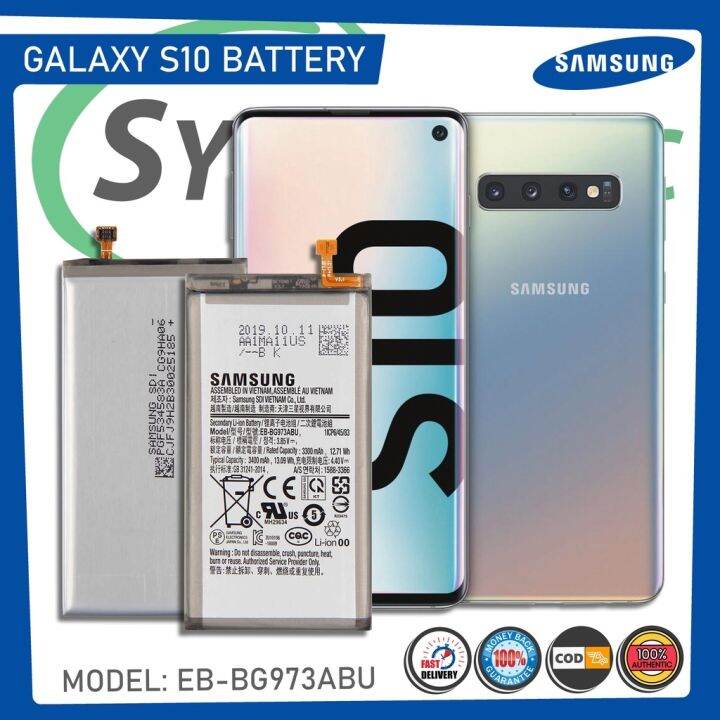 Original Samsung Galaxy S10 Battery Model Eb Bg973abu 3400mah Original Battery Lazada Ph 7162