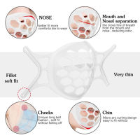 ตัวยึดหน้ากากภายในแบบ 3 มิติที่ราบรื่นและระบายอากาศได้ที่วางหน้ากากแบบพับได้และล้างทำความสะอาดได้แผ่นรองจมูก TPE