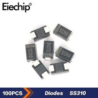 100pcs / lot Schottky Rectifier Diodes SS310 SMA แพ็คเกจ 3A 100V Schottky Diode ชิ้นส่วนอิเล็กทรอนิกส์