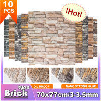 510PCS 70*77cm Decor Home 3D Brick wall stickers Good rendering No smell Wallpapers for living room bedroom office and TV wall