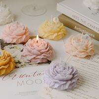 【CW】 peony flower scented candles room decorative ornaments  aromatic Mother  39;s day gifts wedding souvenir