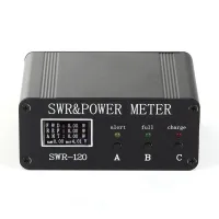 1 PCS SWR HF Short Wave Standing Wave Meter SWR and Power Meter+Battery+OLED FM AM CW SSB with Button 1.8MHz-50MHz 0.5W-120W