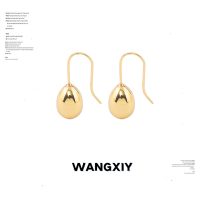 WANGXIY 18k Gold Minimalist Ear Hook Water Drop Earrings Jewelry