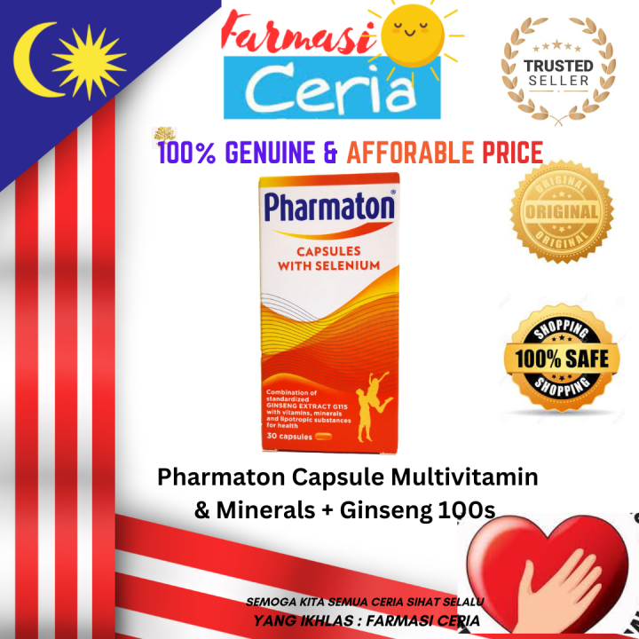 Pharmaton Capsule Multivitamin & Minerals + Ginseng 100s Enhance