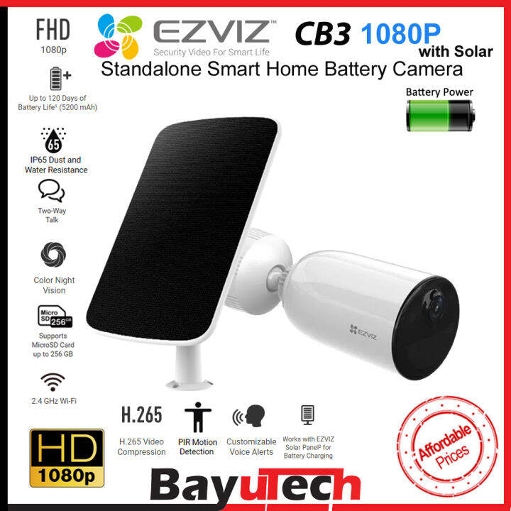 EZVIZ By Hikvision CB3 1080P (2 Megapixel) C3A REPLACEMENT- Battery ...